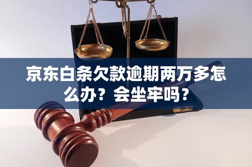 京东白条欠款逾期两万多怎么办？会坐牢吗？