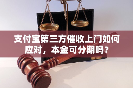 支付宝第三方催收上门如何应对，本金可分期吗？