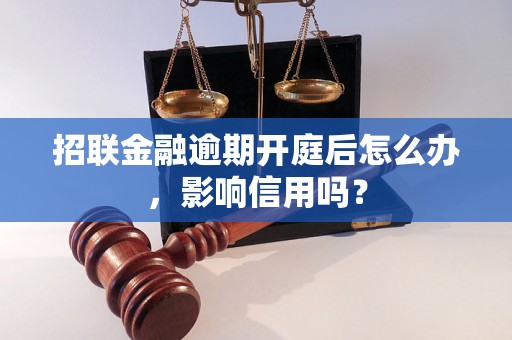 招联金融逾期开庭后怎么办，影响信用吗？