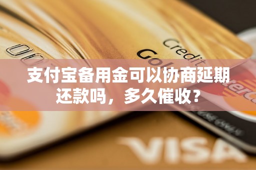 支付宝备用金可以协商延期还款吗，多久催收？