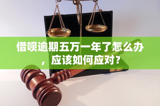 借呗逾期五万一年了怎么办，应该如何应对？