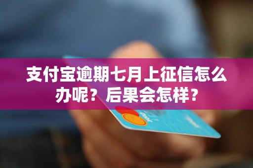 支付宝逾期七月上征信怎么办呢？后果会怎样？