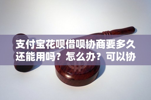 支付宝花呗借呗协商要多久还能用吗？怎么办？可以协商还本金吗？