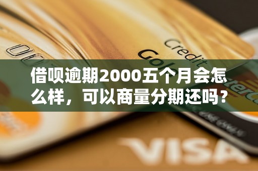 借呗逾期2000五个月会怎么样，可以商量分期还吗？