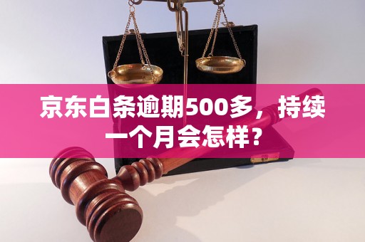 京东白条逾期500多，持续一个月会怎样？