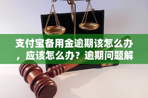 支付宝备用金逾期该怎么办，应该怎么办？逾期问题解决办法