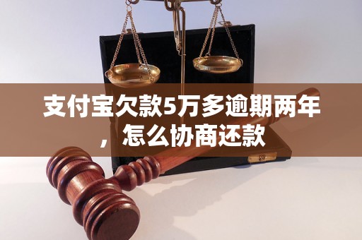 支付宝欠款5万多逾期两年，怎么协商还款