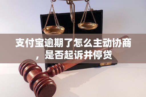 支付宝逾期了怎么主动协商，是否起诉并停贷