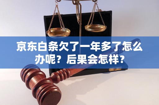 京东白条欠了一年多了怎么办呢？后果会怎样？