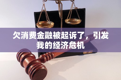 欠消费金融被起诉了，引发我的经济危机