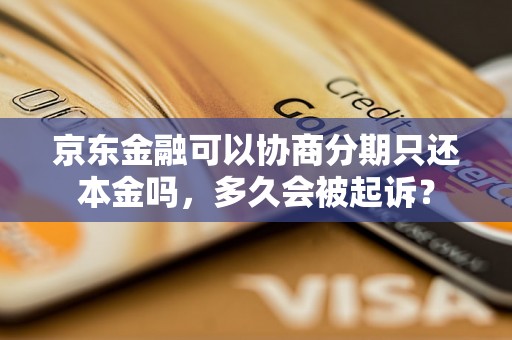 京东金融可以协商分期只还本金吗，多久会被起诉？