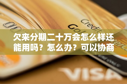 欠来分期二十万会怎么样还能用吗？怎么办？可以协商还本金吗？