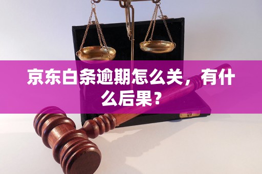 京东白条逾期怎么关，有什么后果？