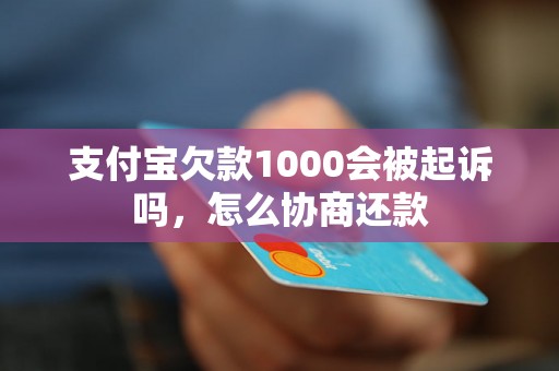 支付宝欠款1000会被起诉吗，怎么协商还款