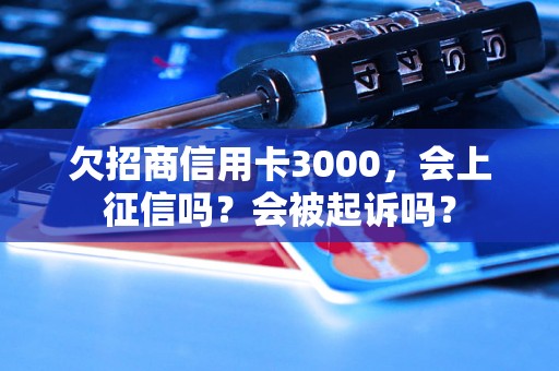 欠招商信用卡3000，会上征信吗？会被起诉吗？