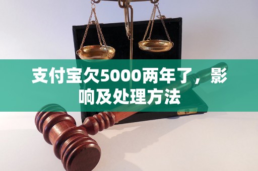 支付宝欠5000两年了，影响及处理方法