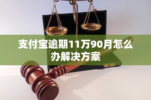 支付宝逾期11万90月怎么办解决方案