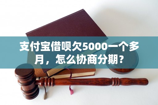 支付宝借呗欠5000一个多月，怎么协商分期？