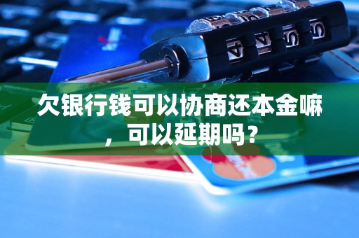 欠银行钱可以协商还本金嘛，可以延期吗？