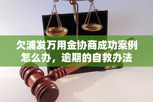 欠浦发万用金协商成功案例怎么办，逾期的自救办法