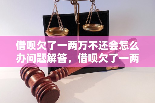 借呗欠了一两万不还会怎么办问题解答，借呗欠了一两万不还会怎么办如何处理