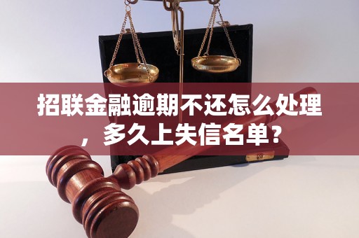 招联金融逾期不还怎么处理，多久上失信名单？