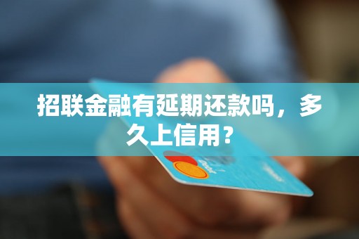 招联金融有延期还款吗，多久上信用？