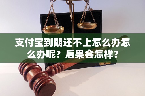 支付宝到期还不上怎么办怎么办呢？后果会怎样？