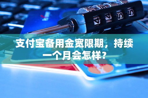 支付宝备用金宽限期，持续一个月会怎样？