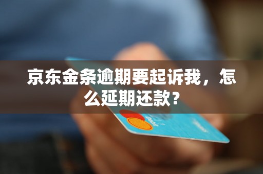 京东金条逾期要起诉我，怎么延期还款？