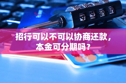 招行可以不可以协商还款，本金可分期吗？