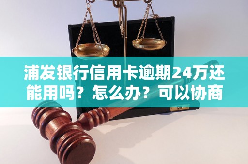 浦发银行信用卡逾期24万还能用吗？怎么办？可以协商还本金吗？