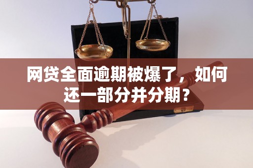 网贷全面逾期被爆了，如何还一部分并分期？