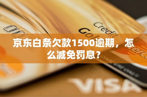 京东白条欠款1500逾期，怎么减免罚息？