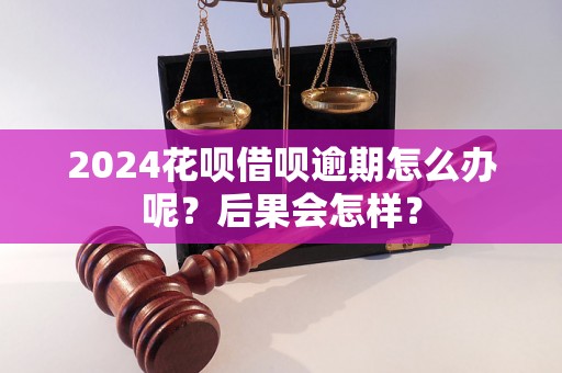 2024花呗借呗逾期怎么办呢？后果会怎样？