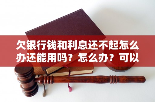 欠银行钱和利息还不起怎么办还能用吗？怎么办？可以协商还本金吗？