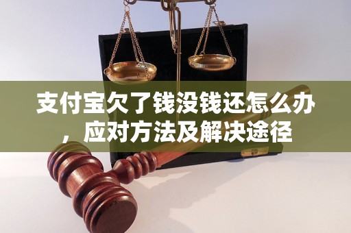 支付宝欠了钱没钱还怎么办，应对方法及解决途径