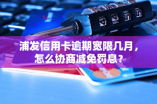 浦发信用卡逾期宽限几月，怎么协商减免罚息？