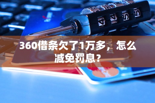 360借条欠了1万多，怎么减免罚息？