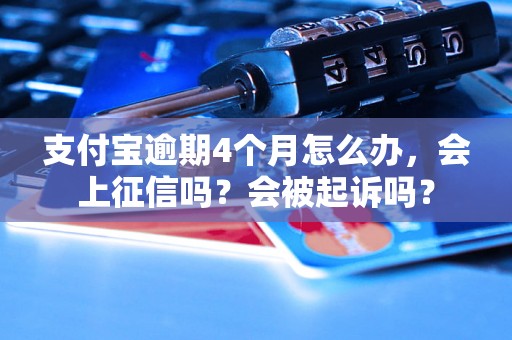 支付宝逾期4个月怎么办，会上征信吗？会被起诉吗？