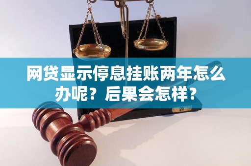 网贷显示停息挂账两年怎么办呢？后果会怎样？