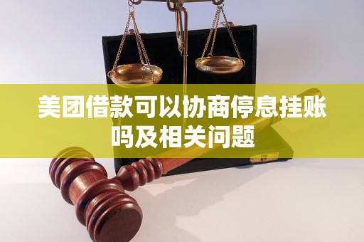 美团借款可以协商停息挂账吗及相关问题