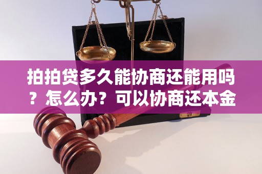 拍拍贷多久能协商还能用吗？怎么办？可以协商还本金吗？