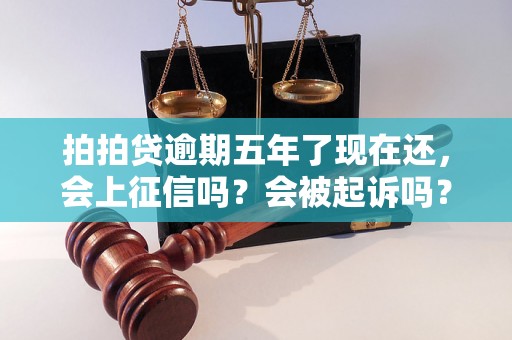 拍拍贷逾期五年了现在还，会上征信吗？会被起诉吗？