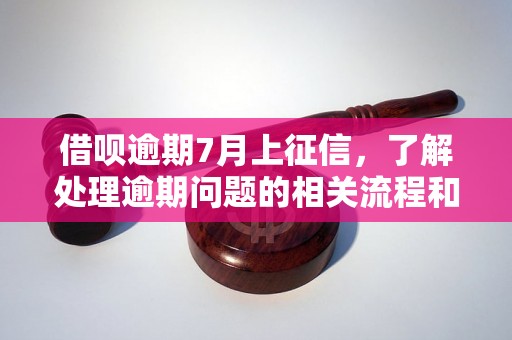 借呗逾期7月上征信，了解处理逾期问题的相关流程和方法