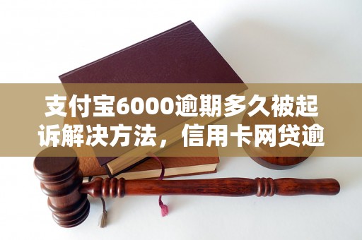 支付宝6000逾期多久被起诉解决方法，信用卡网贷逾期必看！