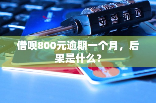 借呗800元逾期一个月，后果是什么？