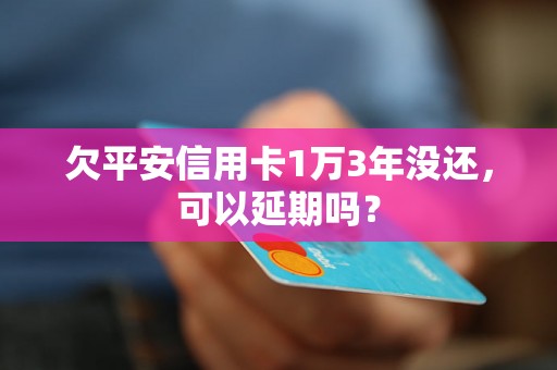 欠平安信用卡1万3年没还，可以延期吗？