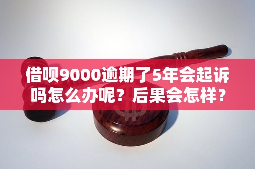 借呗9000逾期了5年会起诉吗怎么办呢？后果会怎样？