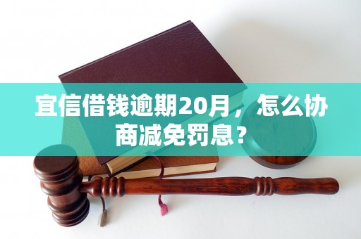 宜信借钱逾期20月，怎么协商减免罚息？